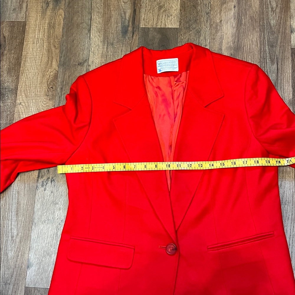 Pendleton Red Blazer - Picture 10 of 11